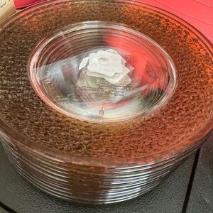 set of 12 acrylic plates